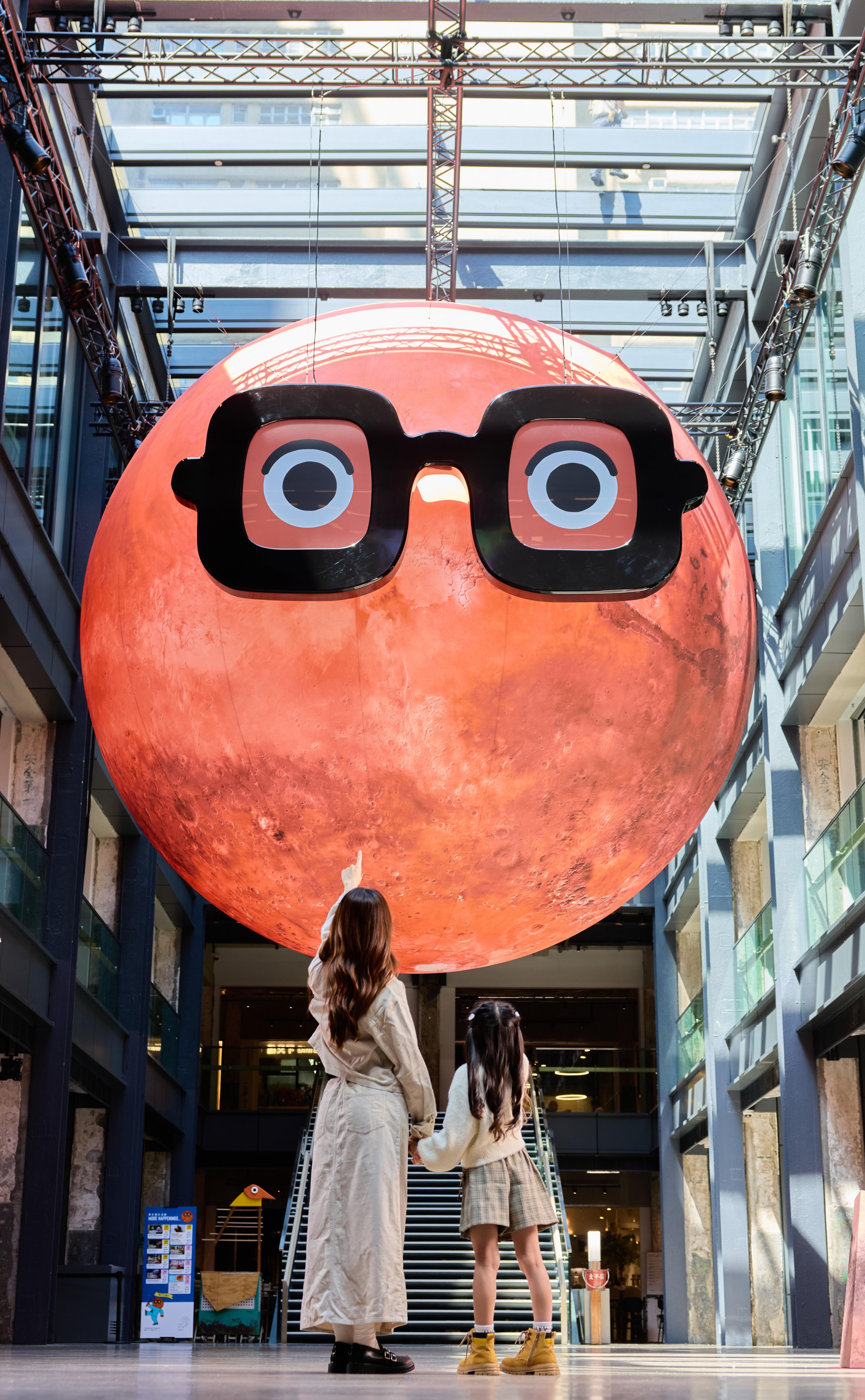 裝置以NASA數據還原火星原貌