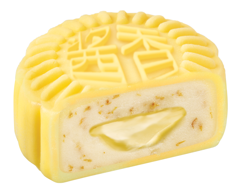 內餡將貴州醬香型茅台酒加入豆蓉及軟心,配上清香桂花豆蓉。酒香顯著而醇和協調,整體口感清雅細緻。