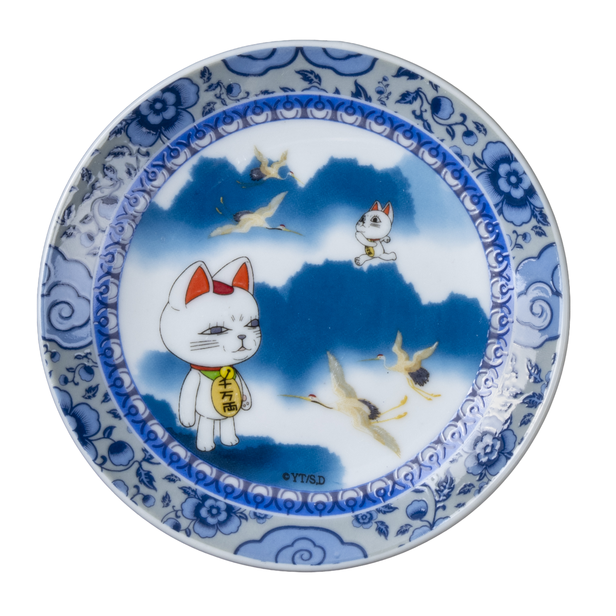 每盒月餅禮盒均附送一隻「高速婆婆逍遙嘆世界」主題的九谷燒浮世繪風格骨瓷小碟,兩款設計每盒隨機送出。