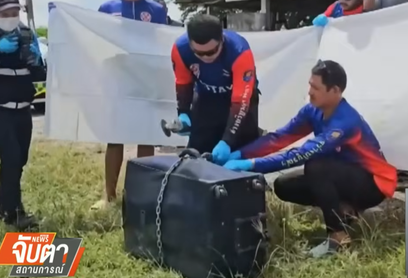 泰國行李箱藏女屍隆胸矽膠印中文字 40歲中國籍男子涉案