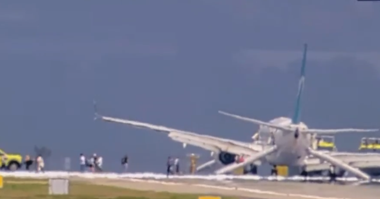 從多倫多起飛西捷航空「硬著陸」 擦地冒濃煙機上164人嚇壞(有片)