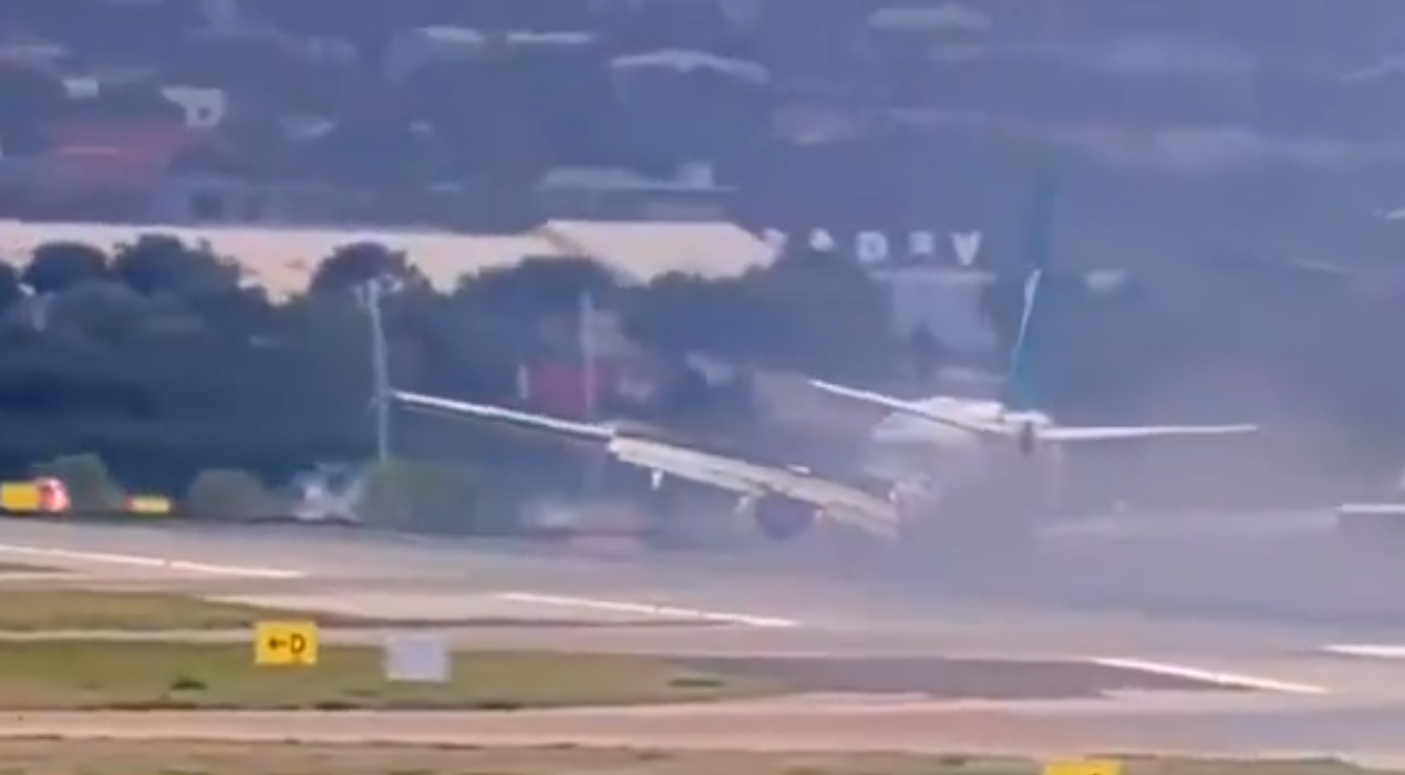 從多倫多起飛西捷航空「硬著陸」 擦地冒濃煙機上164人嚇壞(有片)