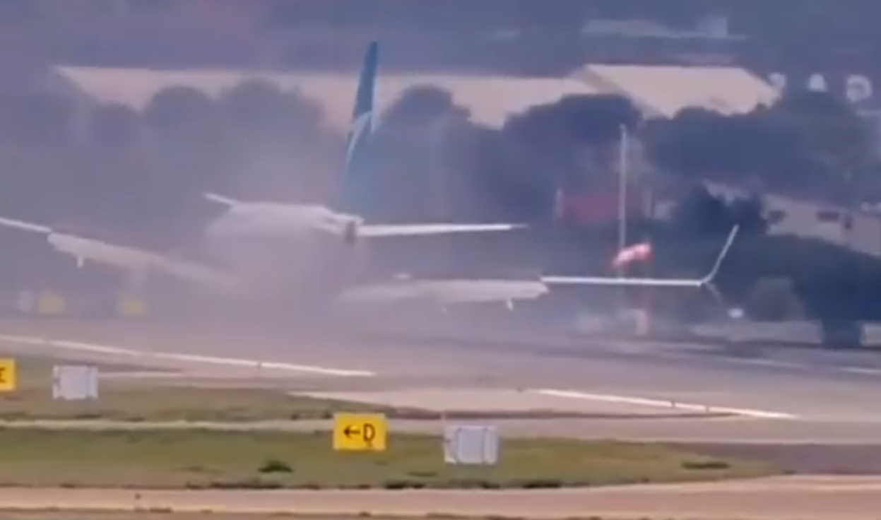 從多倫多起飛西捷航空「硬著陸」 擦地冒濃煙機上164人嚇壞(有片)