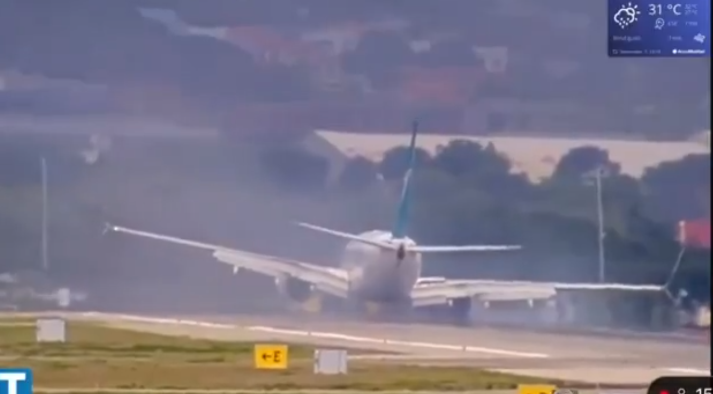 從多倫多起飛西捷航空「硬著陸」 擦地冒濃煙機上164人嚇壞(有片)