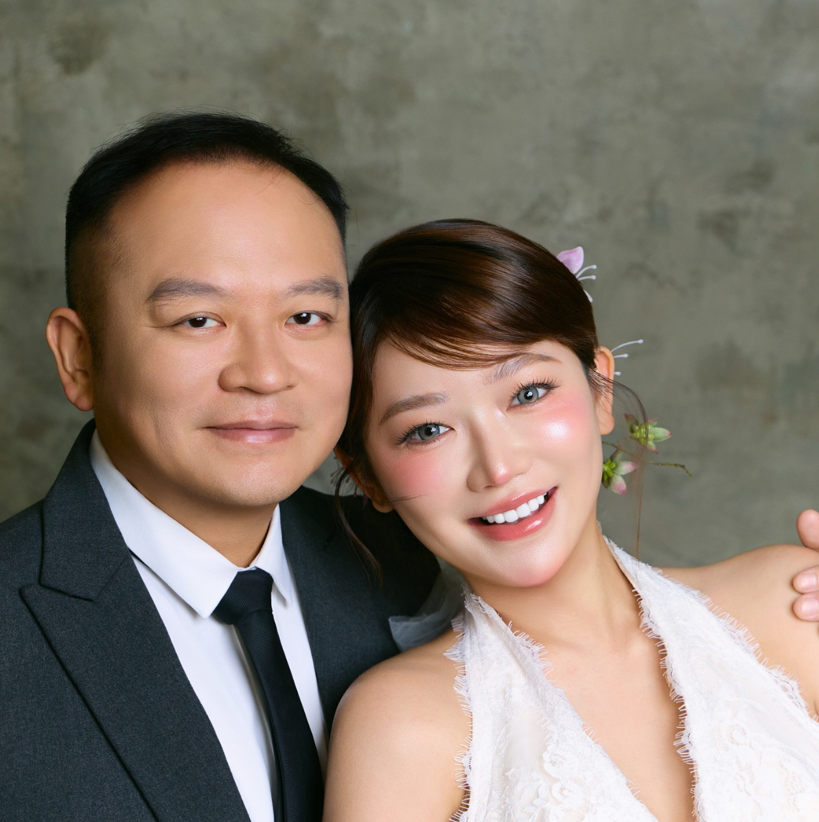 程美段奉子成婚,公開老公容貌。