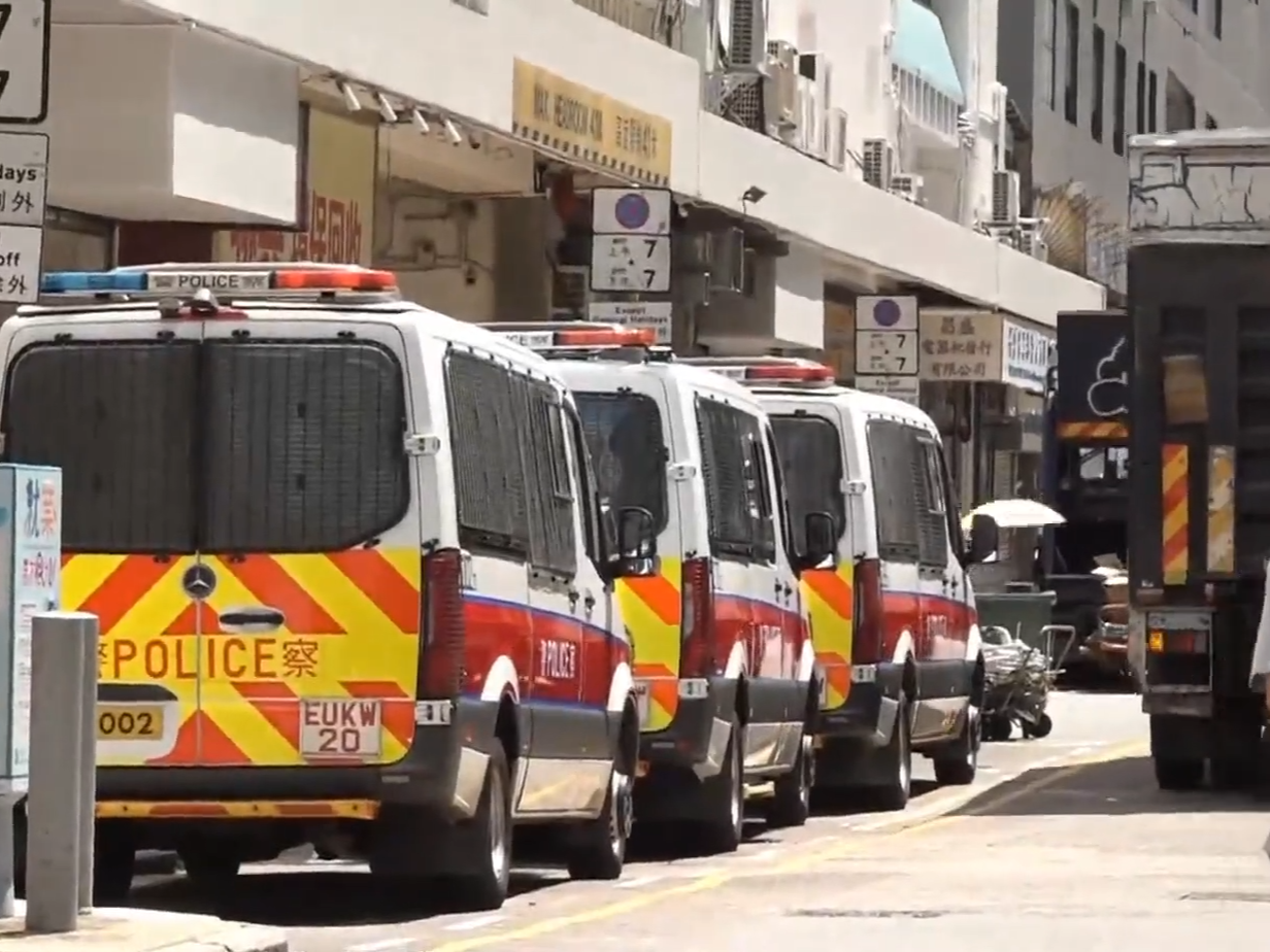 紅磡打金工場5700萬元黃金劫案,據悉7名涉案者被捕。(有線新聞截圖)