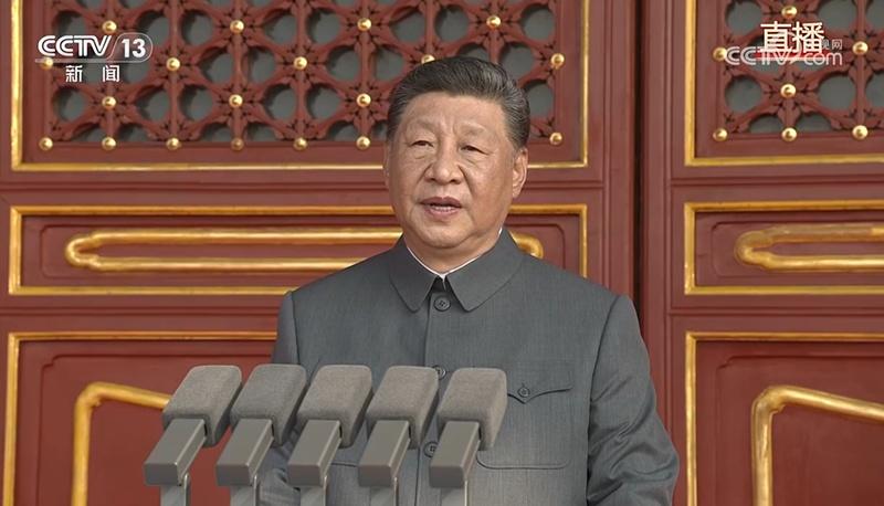 習近平發表講話。(央視新聞)