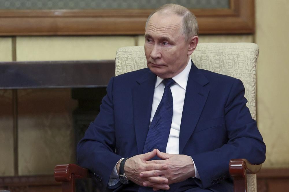 俄烏戰爭,普京:從未反對烏克蘭加入歐盟,惟不接受加入北約。(AP)