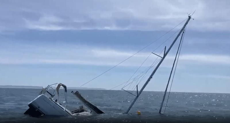 這艘屬於Nautic Squad俱樂部的船隻,最終沉沒海中。(X)