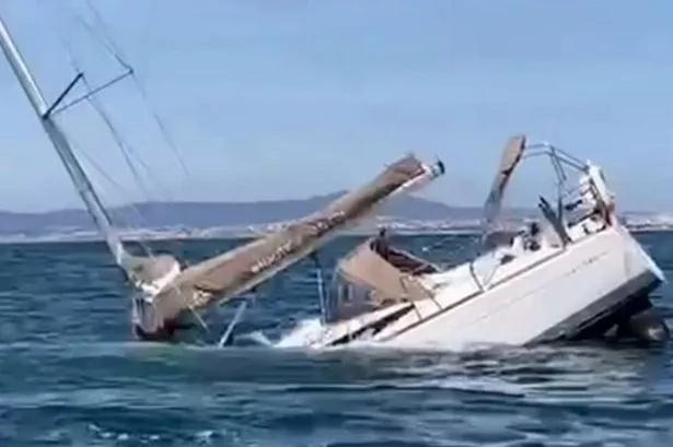 這艘屬於Nautic Squad俱樂部的船隻,最終沉沒海中。(X)