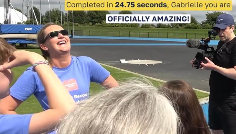 挑戰是Gabrielle「人生清單」中的其一目標。(YouTube)