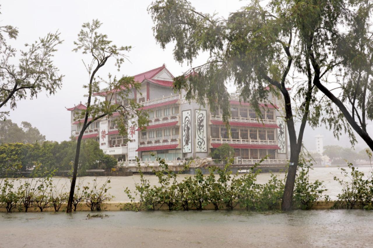 颱風樺加沙 城門河