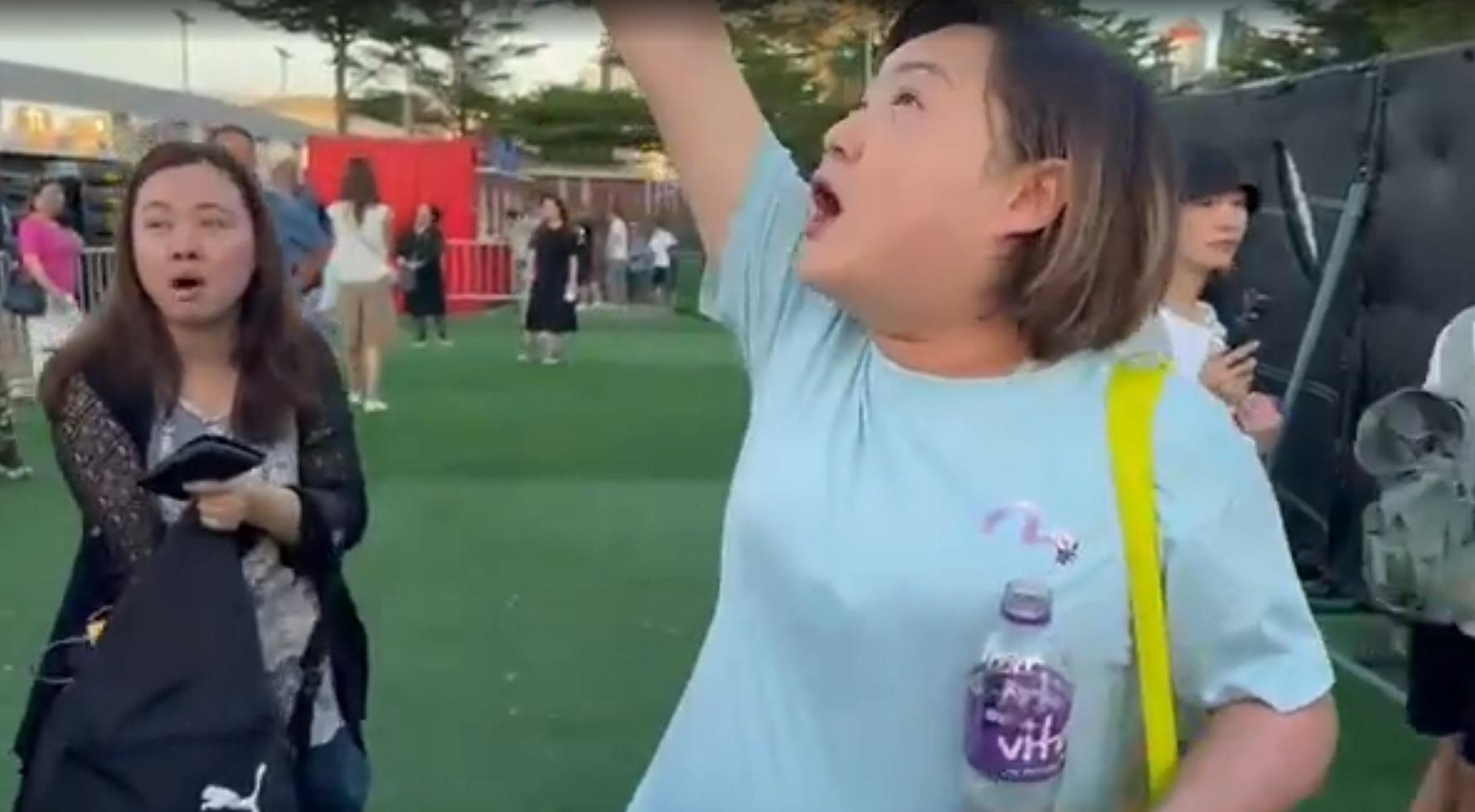 熱氣球節|何小姐認為大會所謂「天氣唔好」的說法是不正確的。(Yahoo影片截圖)