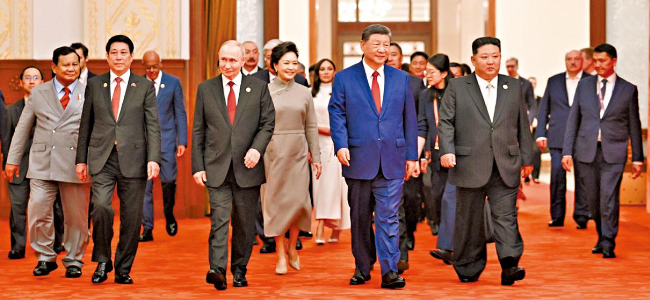 抗戰勝利80周年招待會 習近平 彭麗媛 普京 金正恩