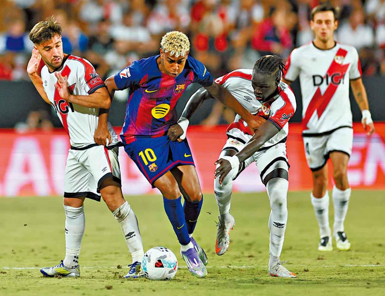 耶馬爾未能助巴塞取勝