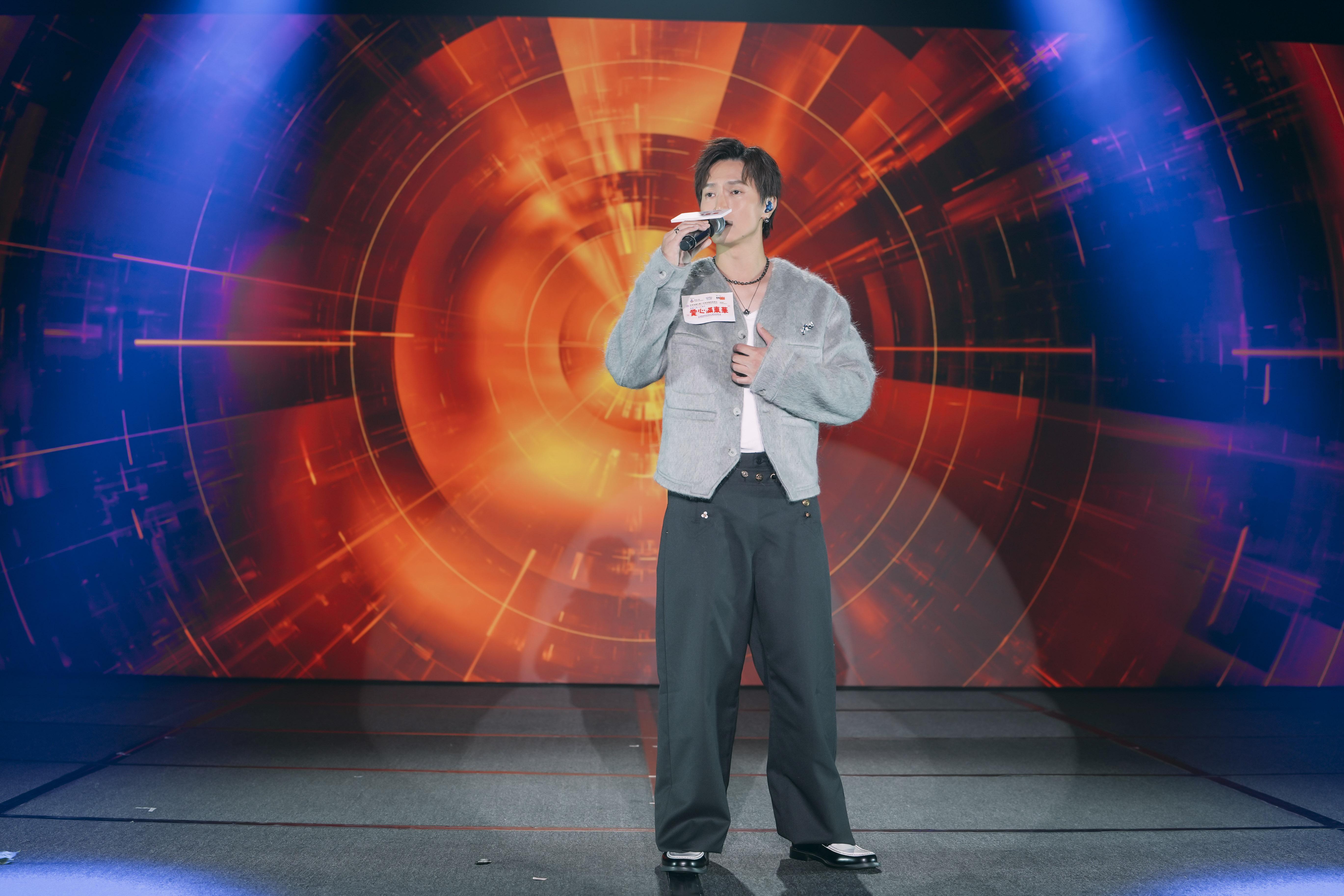 壓軸登場的「愛心之星」陳柏宇傾力獻唱三首作品