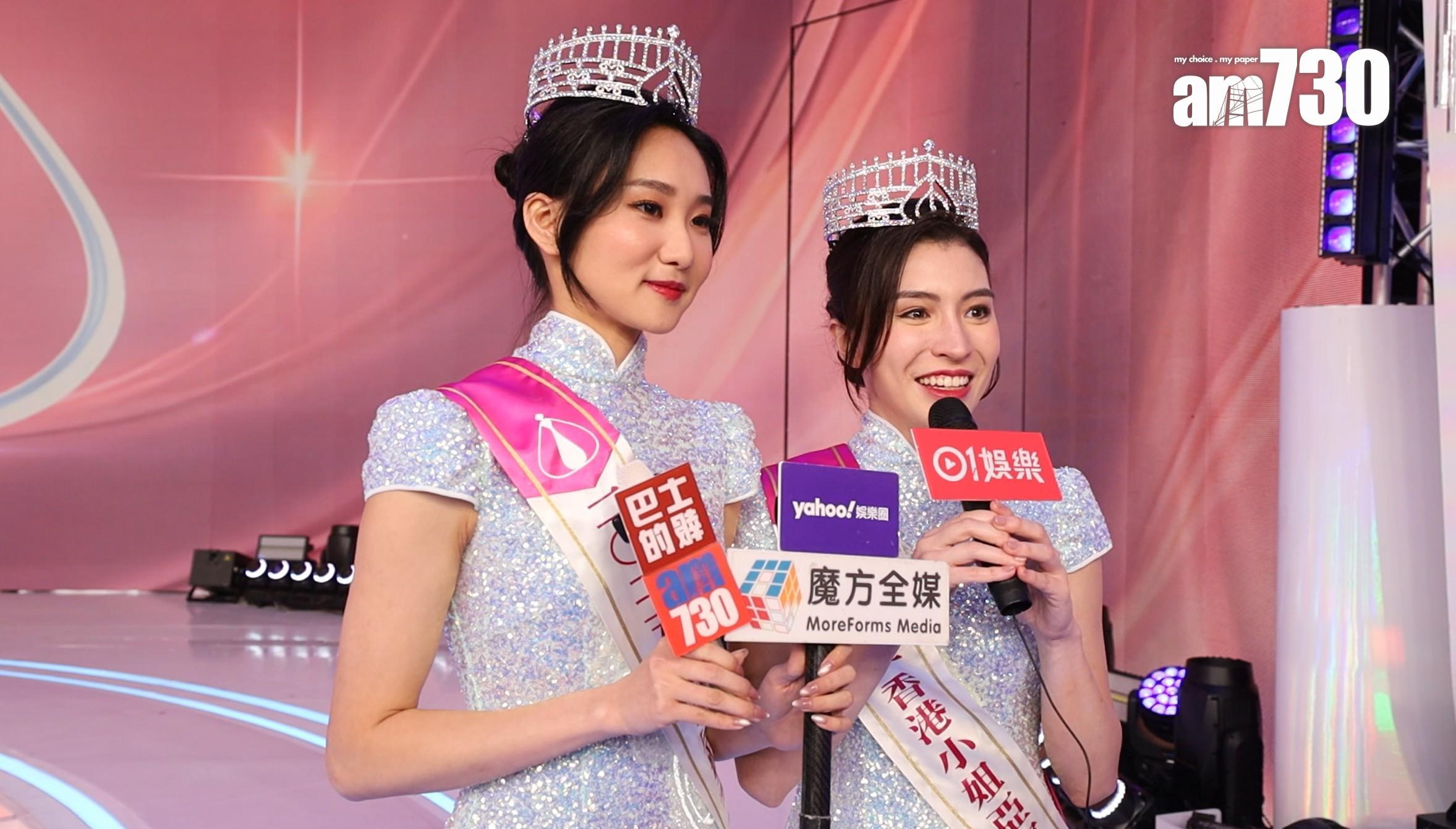 亞軍施宇琪和季軍袁文靜賽後一同受訪。(鍾式明攝)