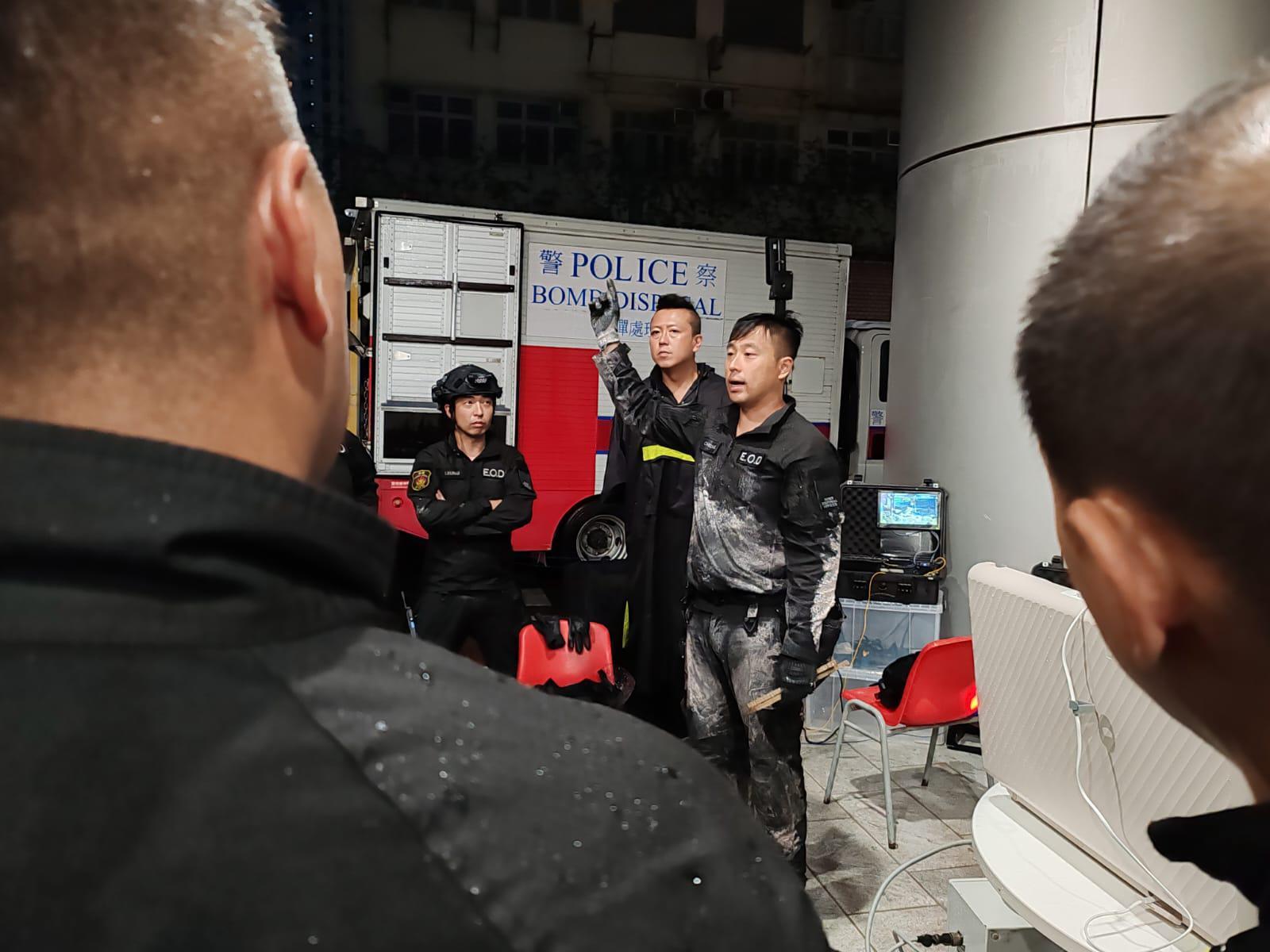 鰂魚涌濱海街16至22號地盤發現第二次世界大戰時的空投炸彈