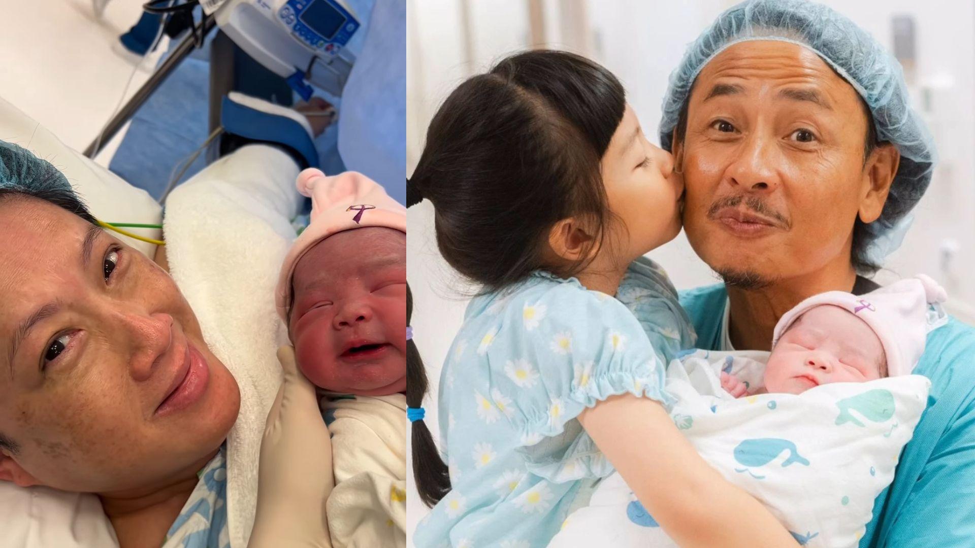 黃澤鋒再做老竇 58歲老婆陳麗麗順利誕女嬰