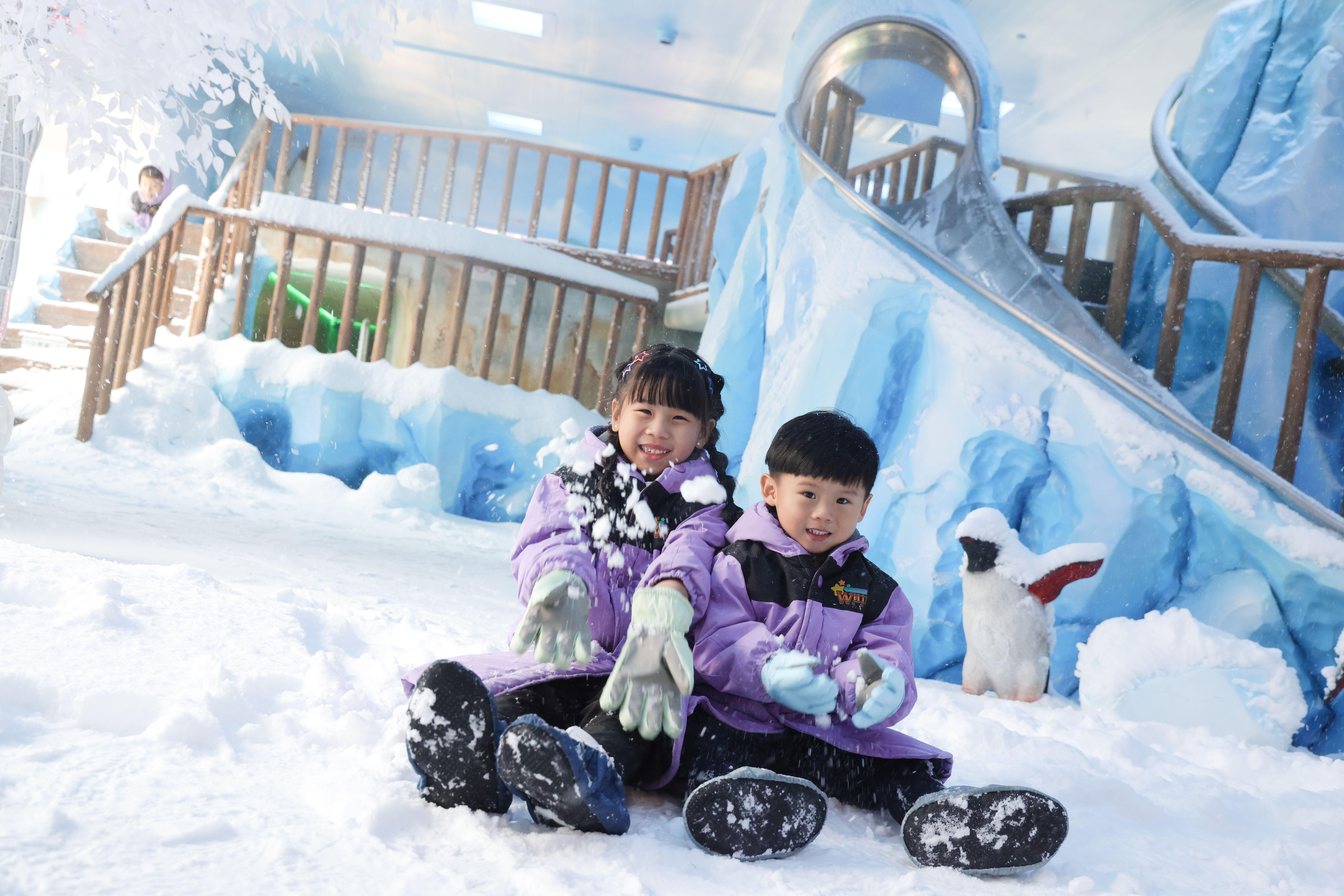 5000呎奇幻冰雪樂園。(吳康琦攝)
