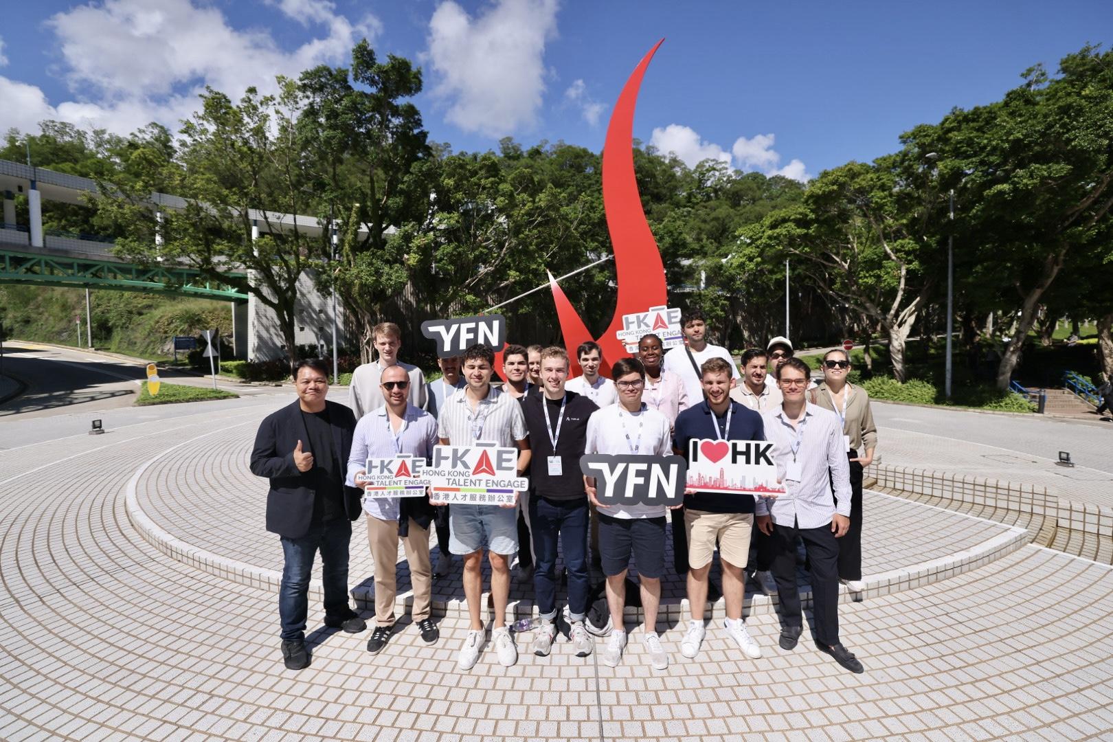 人才辦近日安排一行18人的德國創科代表團訪問香港及深圳。(政府新聞處圖)