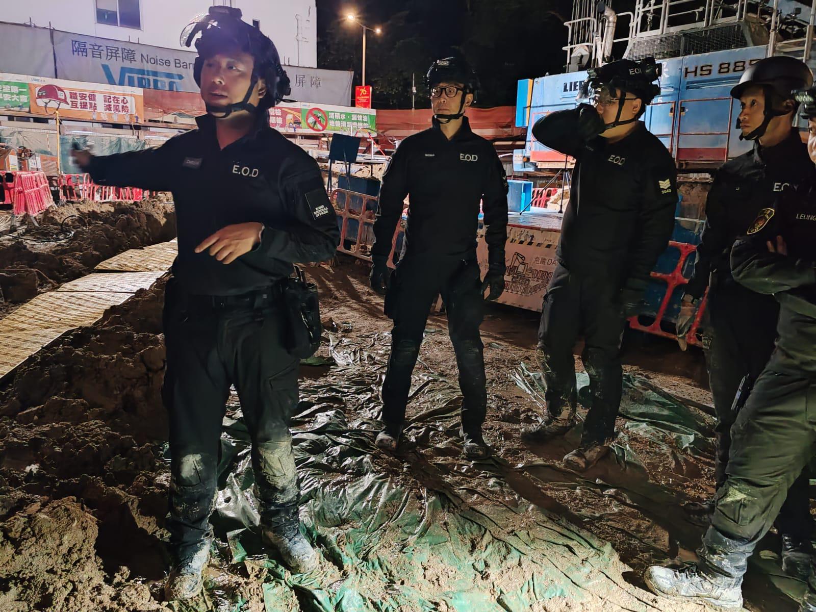 鰂魚涌濱海街16至22號地盤發現第二次世界大戰時的空投炸彈