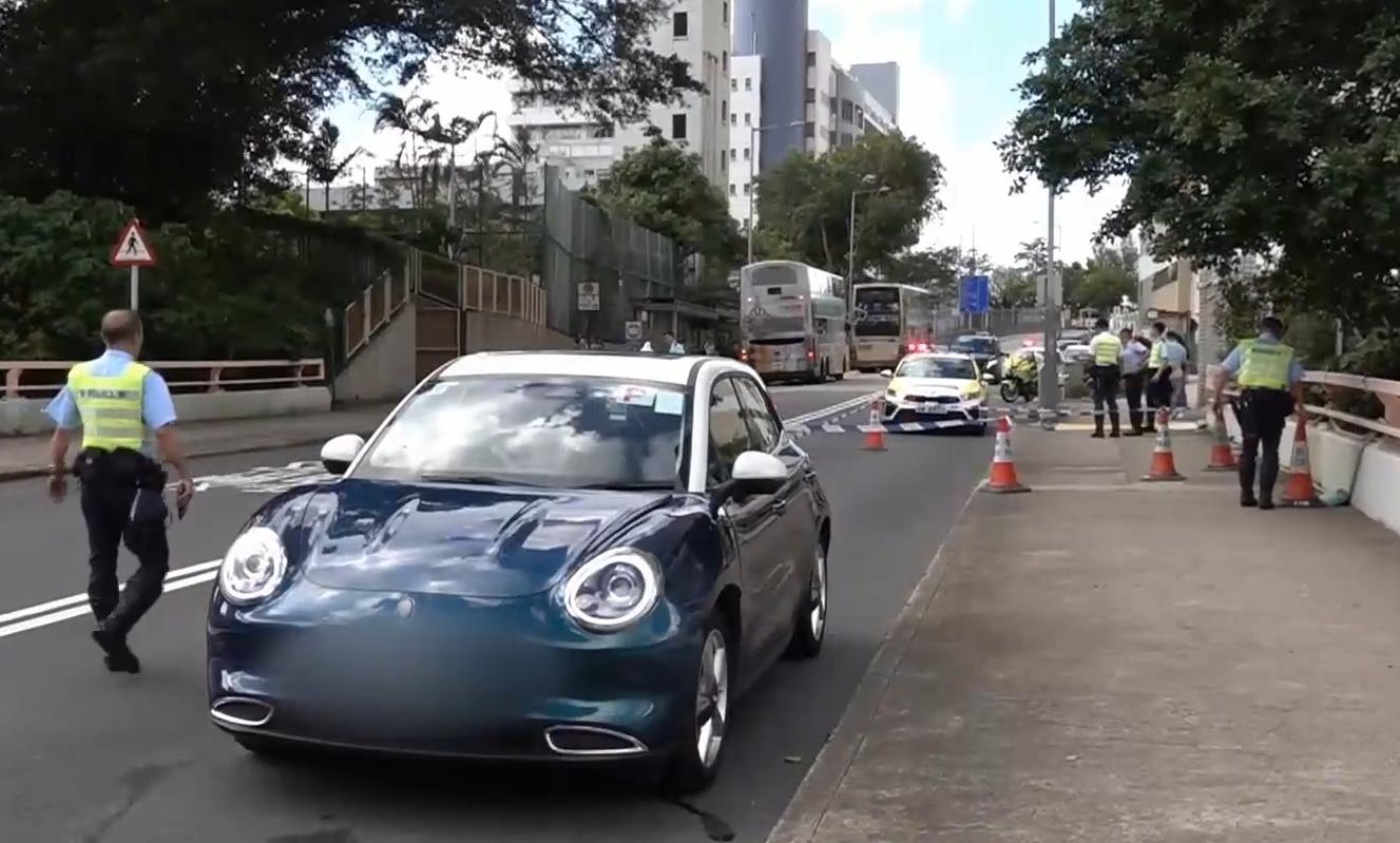 秀茂坪發生奪命交通意外。(有線電視新聞截圖)