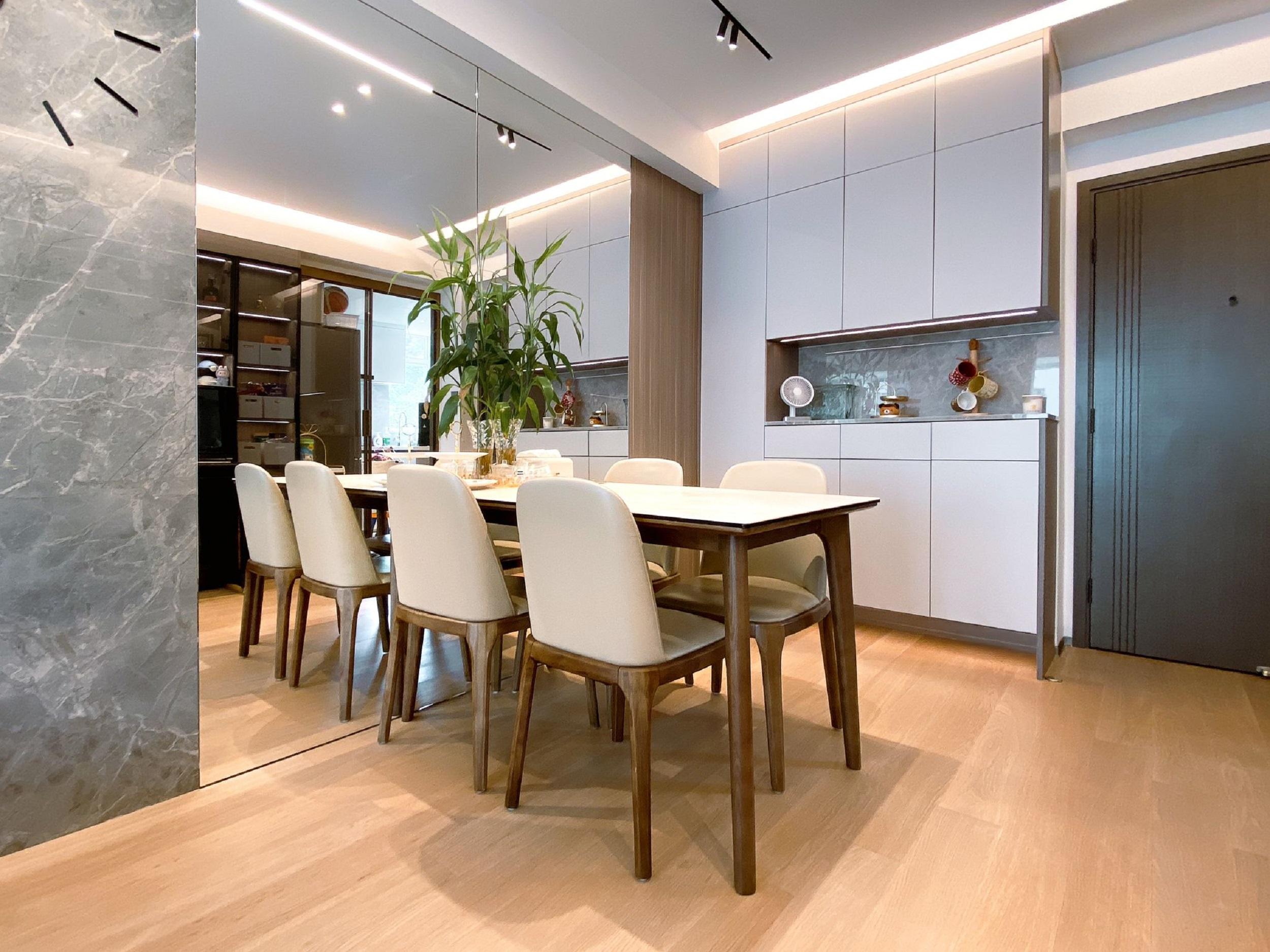 客飯廳間隔分明,飯廳空間闊落。