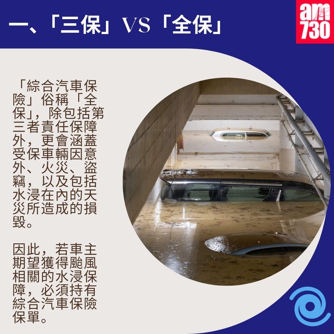 颱風|車保4大關鍵事項 打風水浸壞車點先有得賠?