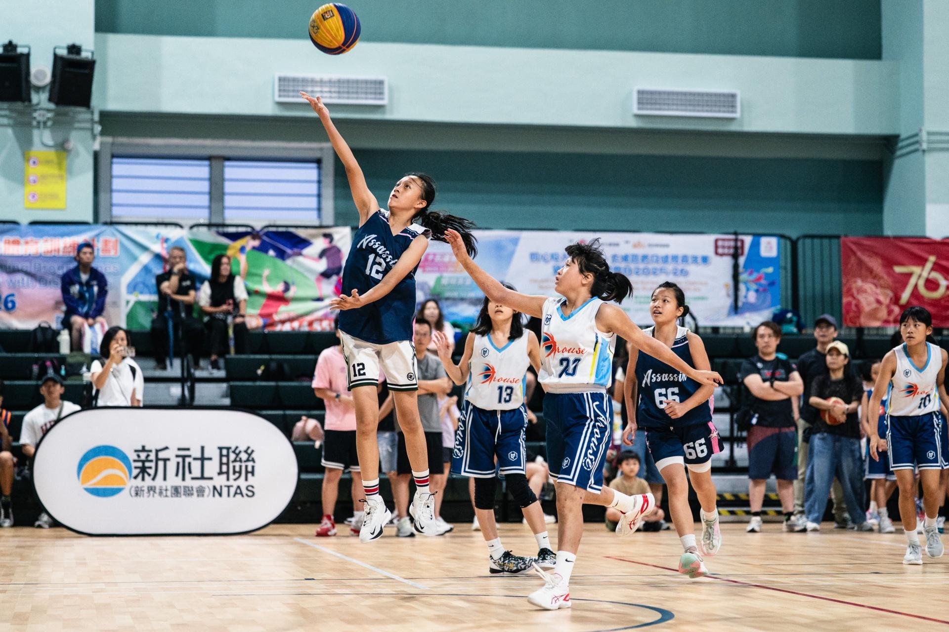 大埔區國慶盃3x3兒童少年籃球賽 Alpha Step/DNA分奪U13男女子冠軍