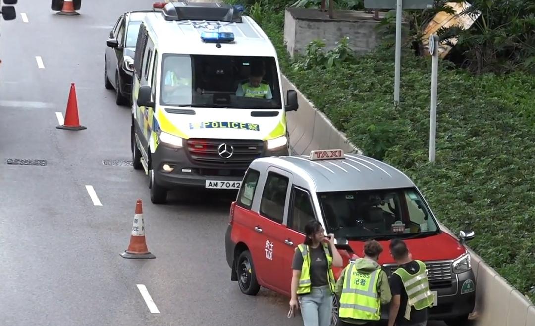 九龍灣發生致命交通意外。(now新聞截圖)