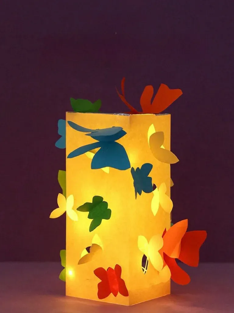 簡單幾個步驟便可完成一個充滿詩情畫意的蝴蝶燈籠。