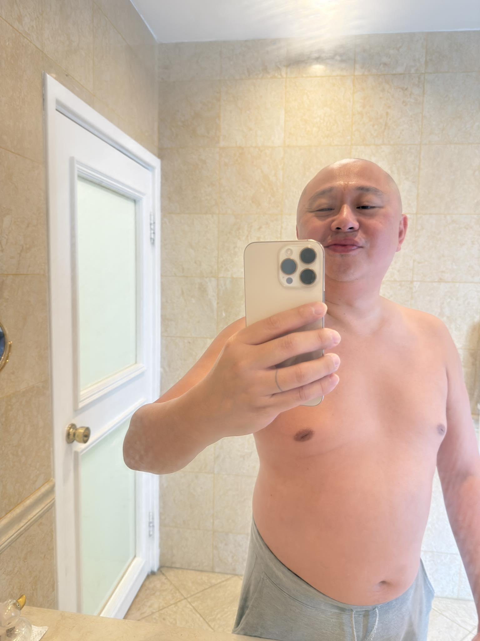 林盛斌半裸自拍,揚言要搲健身中心贊助。