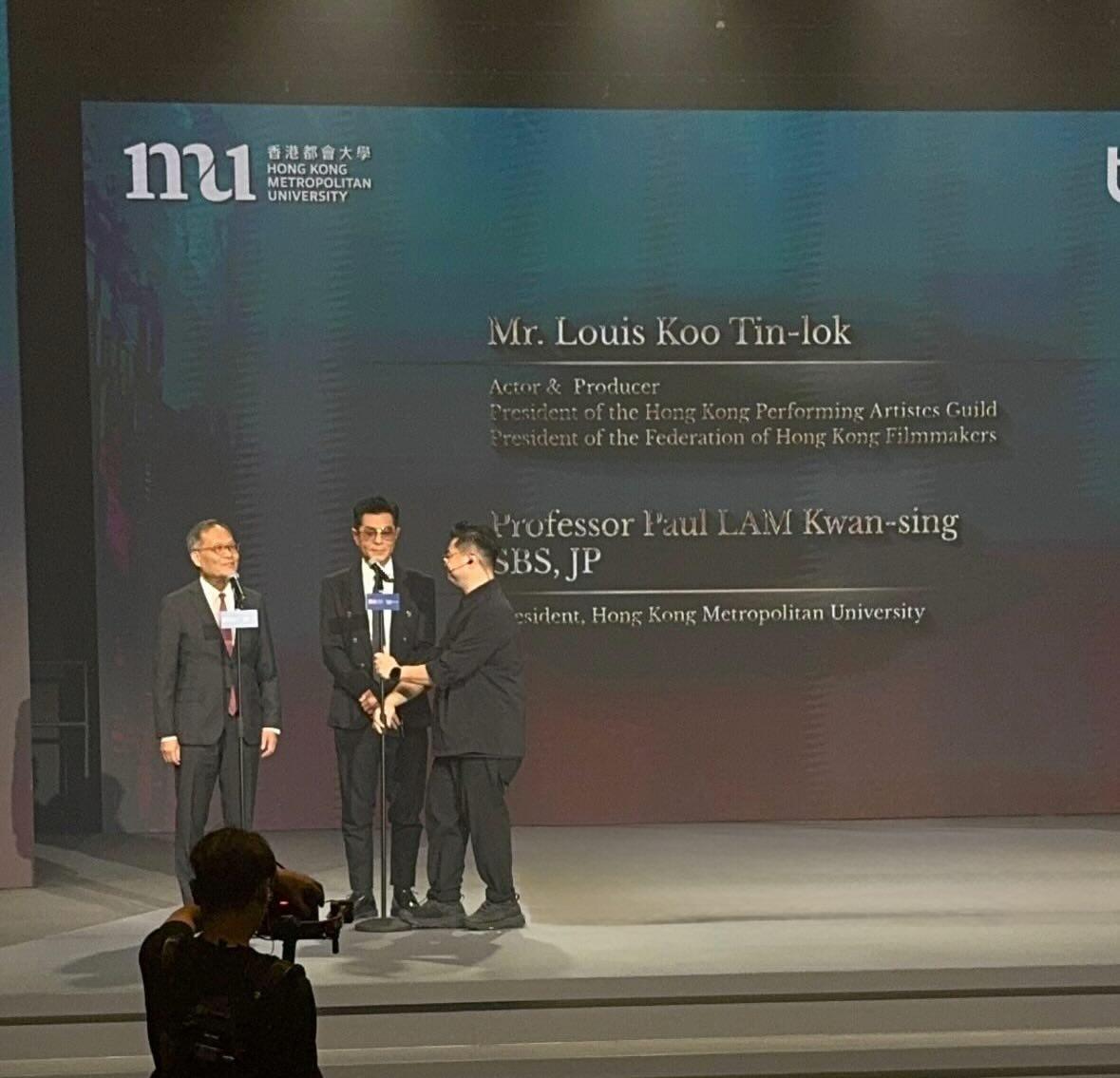 古天樂出席由都大舉辦的首屆「世界大學動畫獎」頒獎禮,並擔任頒獎嘉賓。