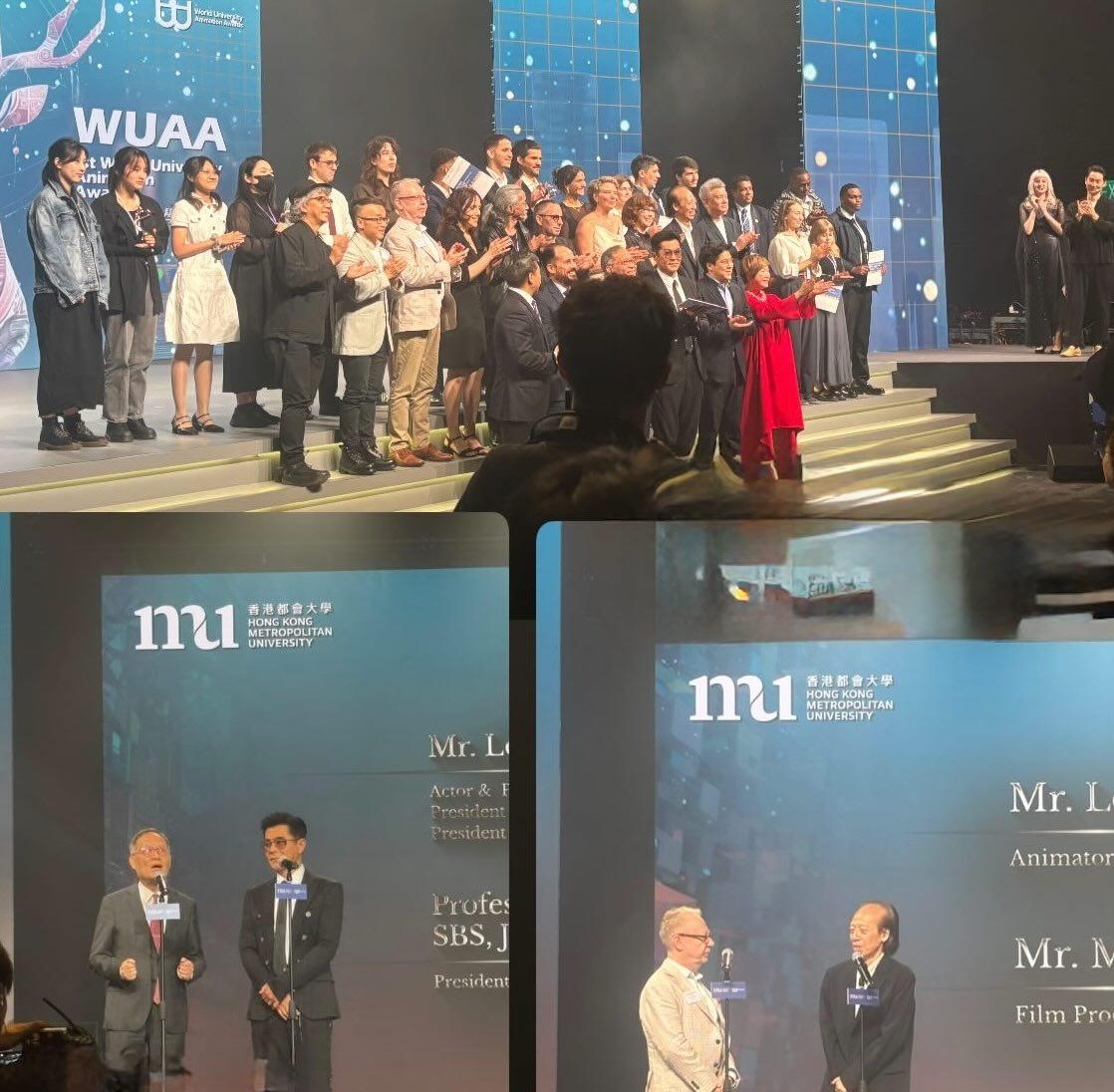 古天樂出席由都大舉辦的首屆「世界大學動畫獎」頒獎禮,並擔任頒獎嘉賓。