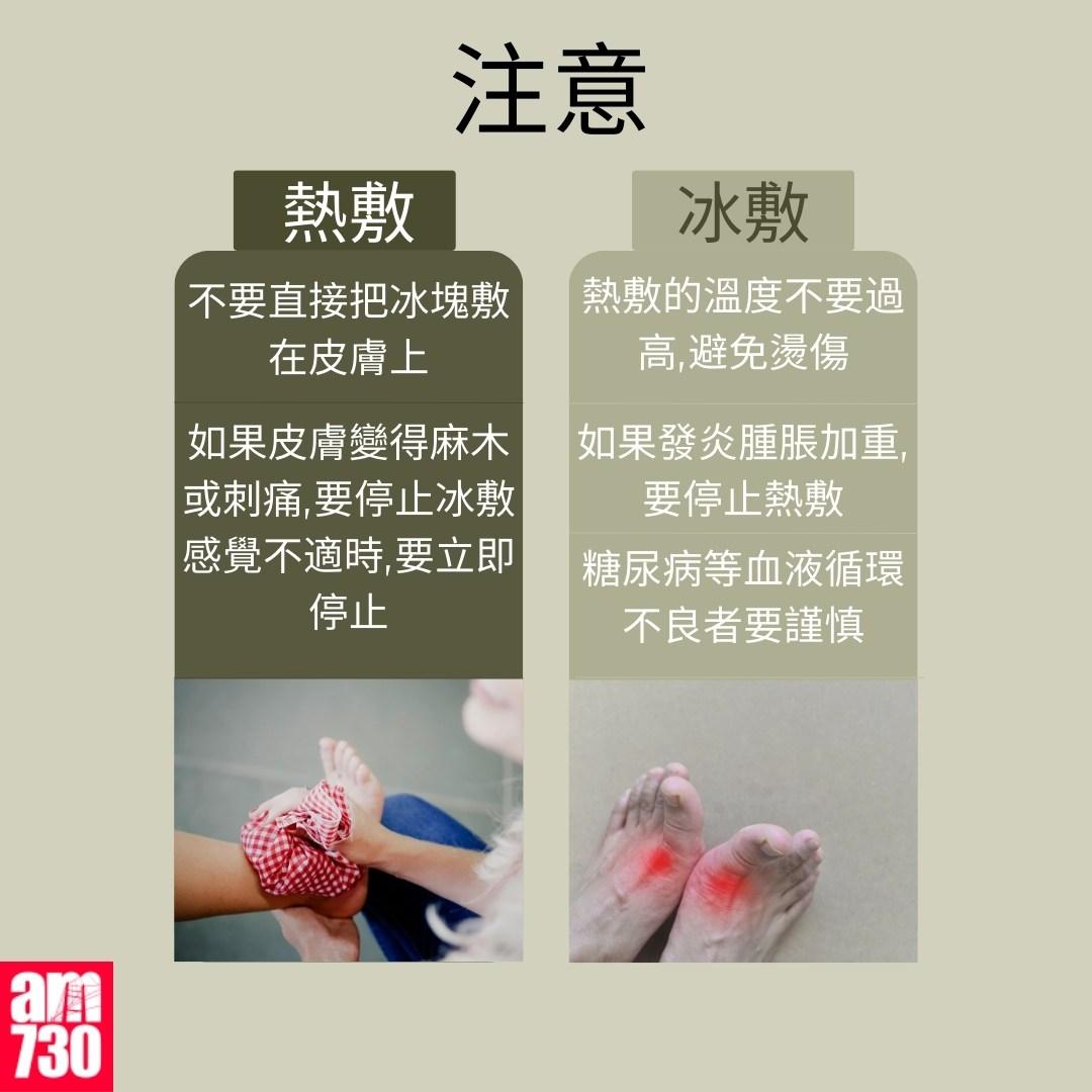 熱敷/冷敷作用/方法/注意事項懶人包(亞東紀念醫院骨科暨創傷科醫生陳鈺泓提供)