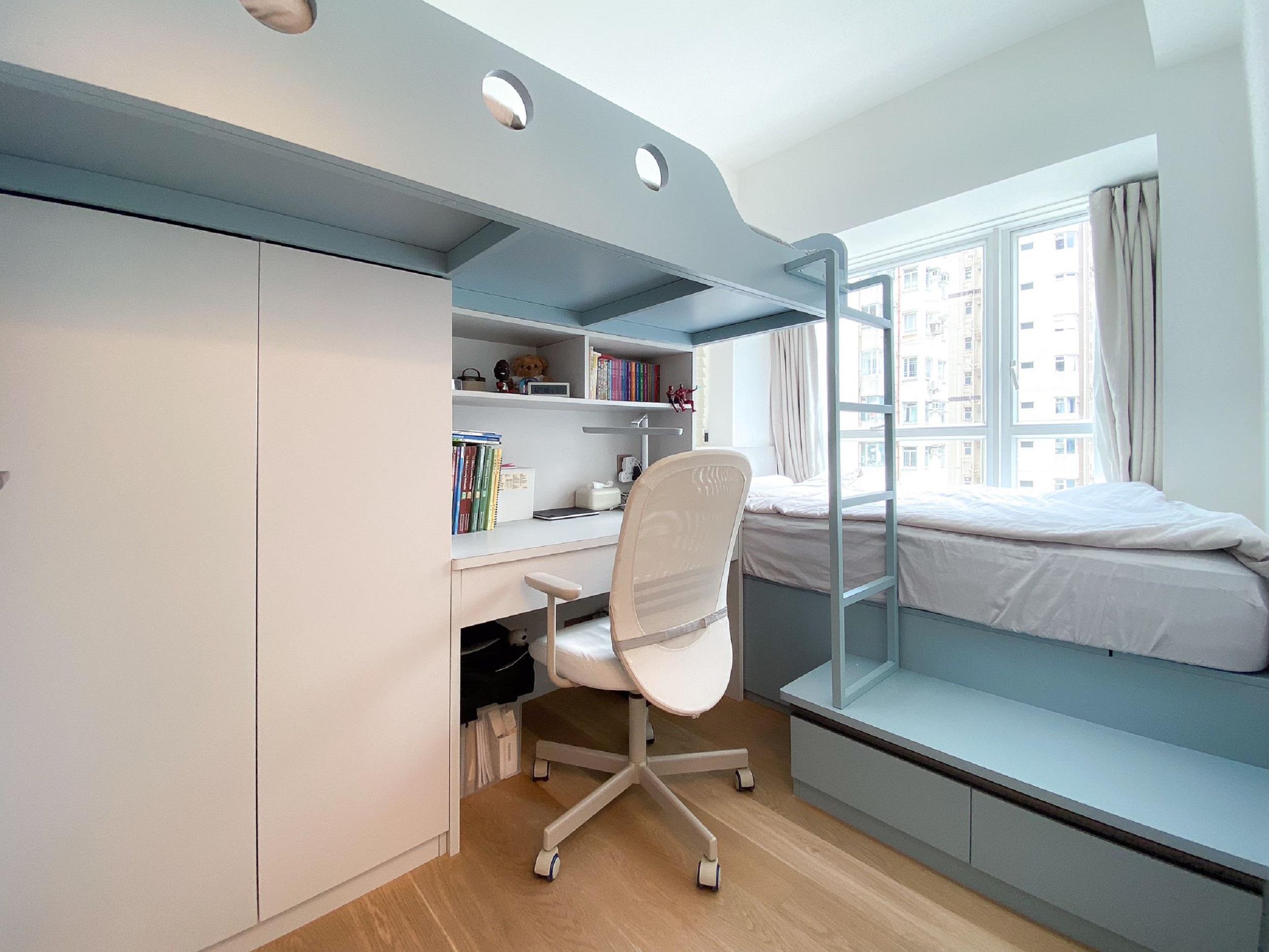 睡房面積闊落,十分實用。