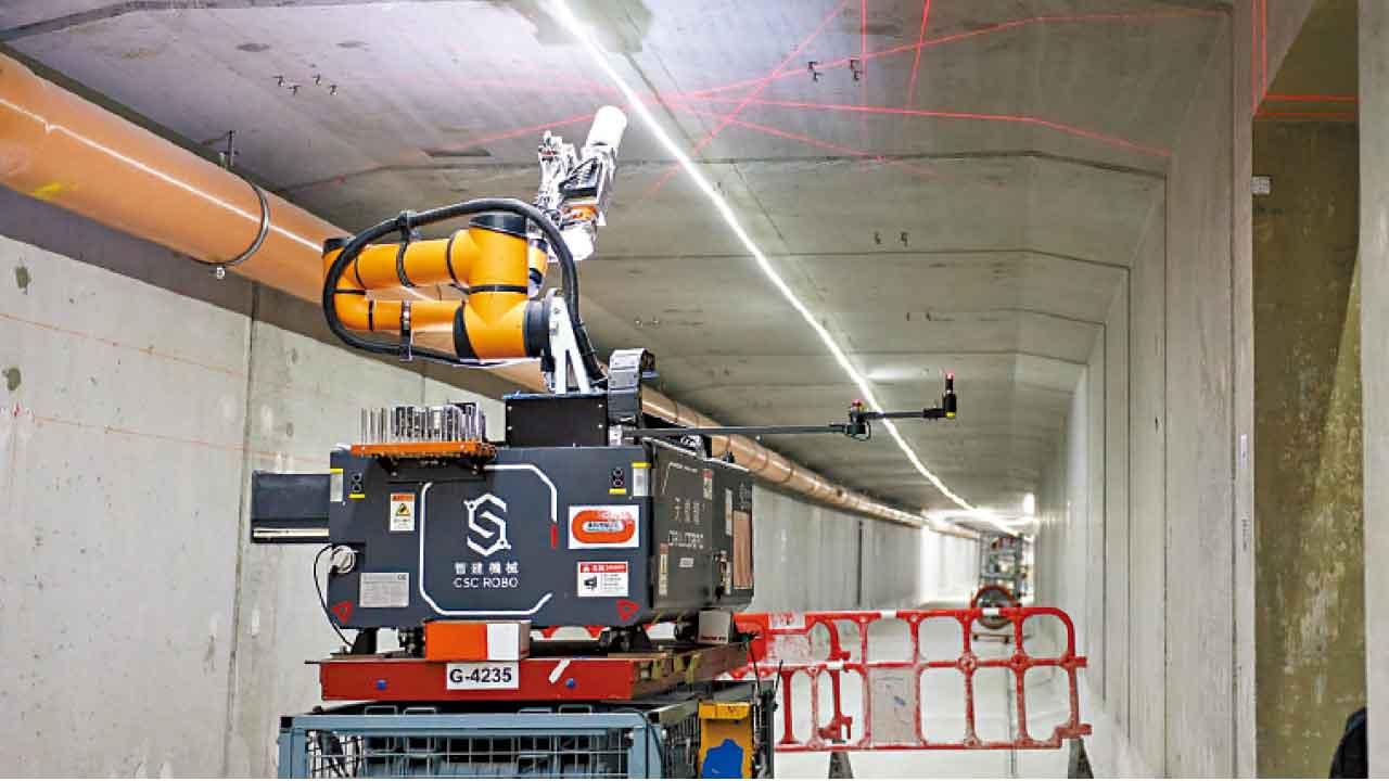 工務工程引入建築機械人