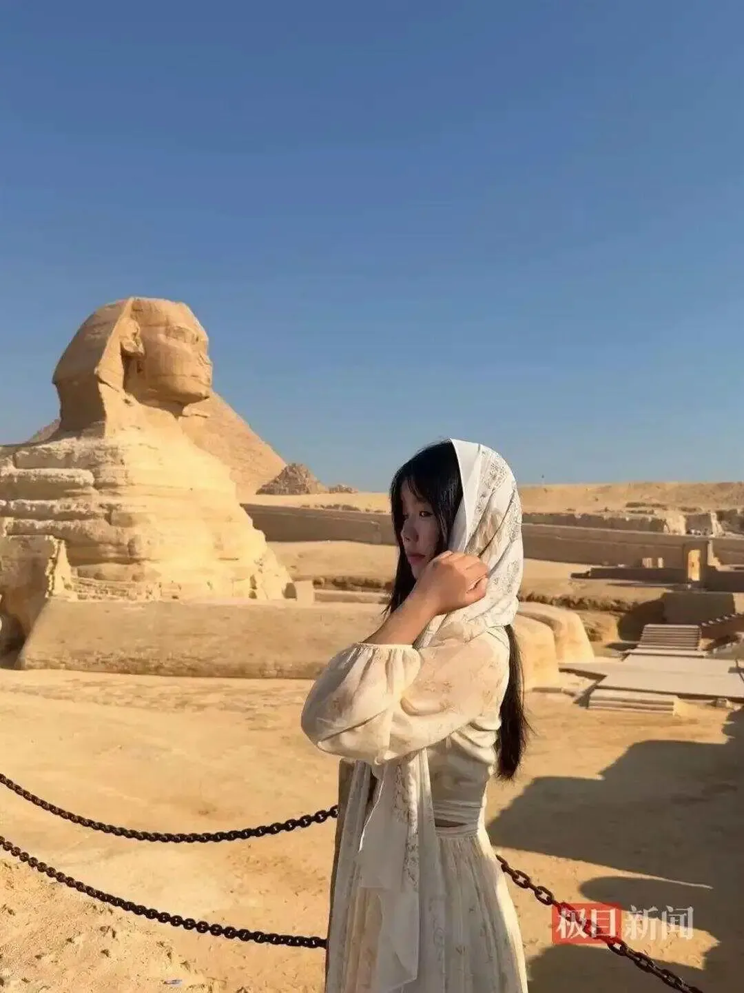 廿歲女大生「芝歐粥」窮遊35日,以埃及為終點。(極目新聞)