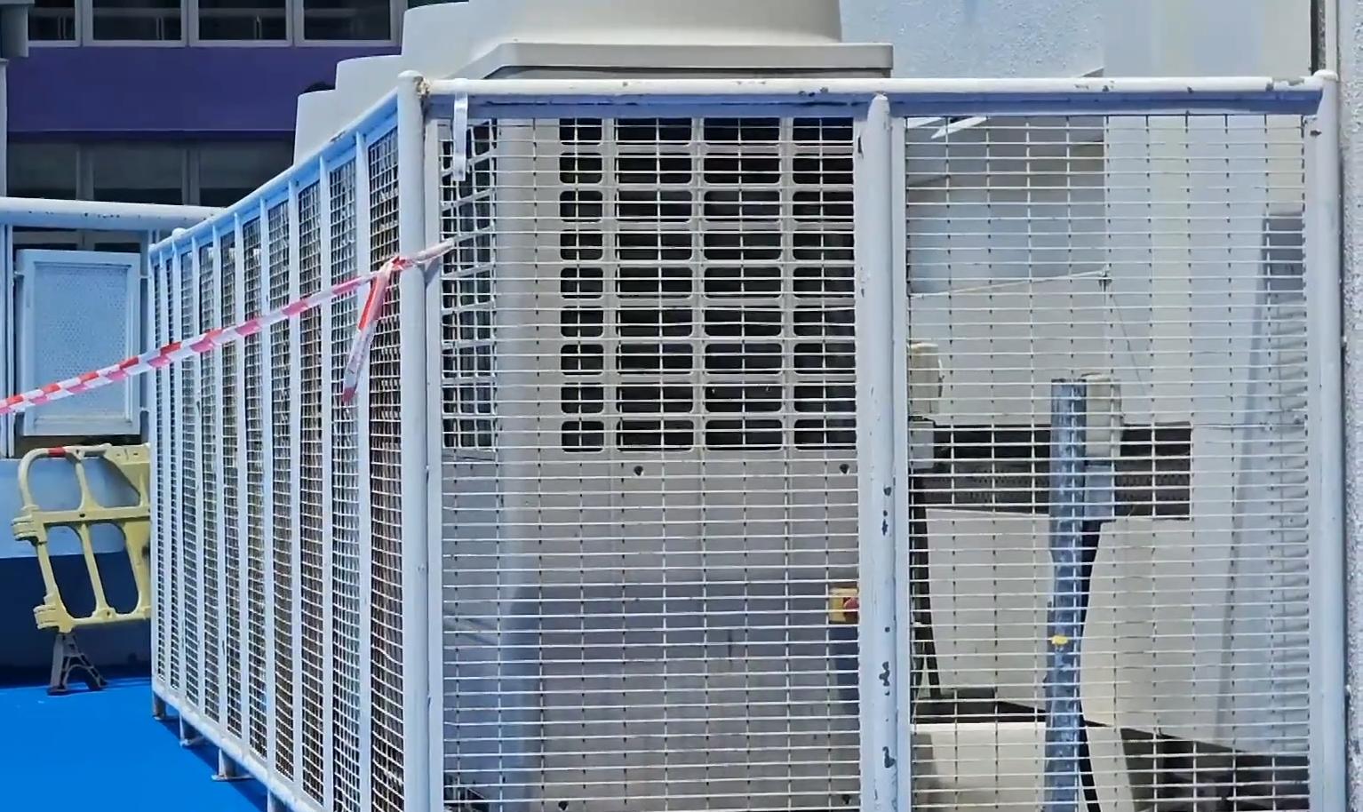 粉嶺發生工業意外。(有線電視新聞截圖)