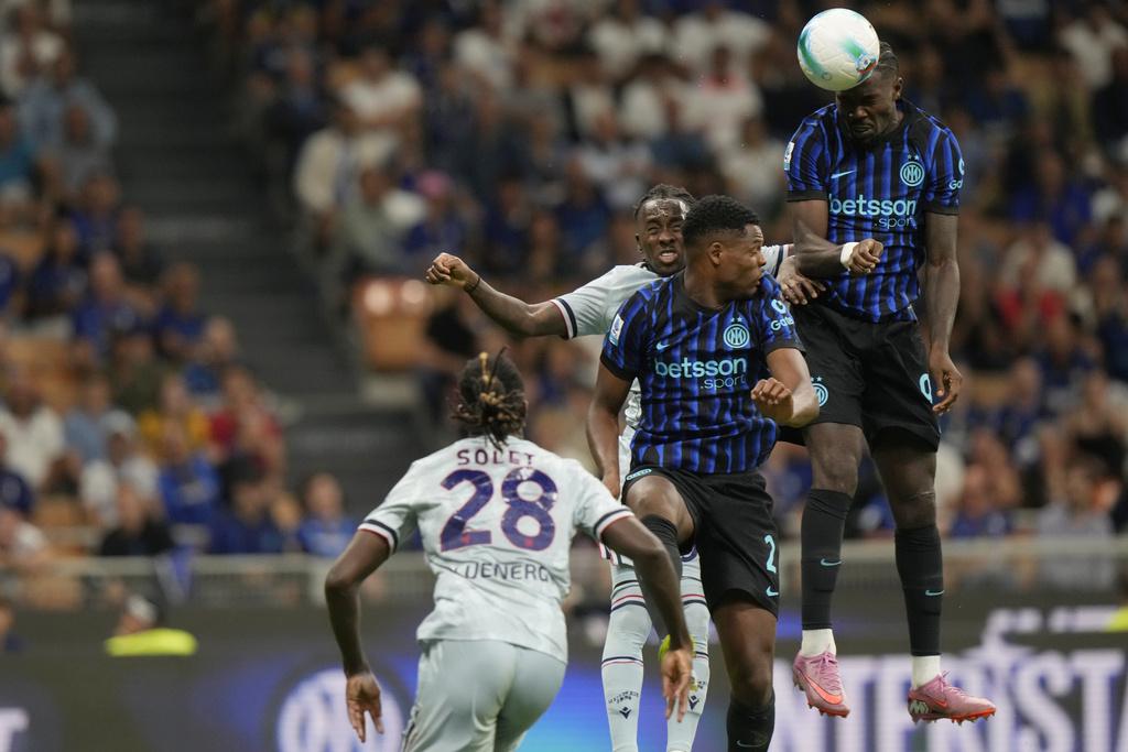 烏甸尼斯作客2:1贏國際米蘭。(美聯社)