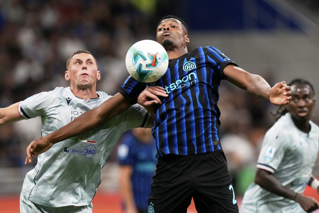 烏甸尼斯作客2:1贏國際米蘭。(美聯社)