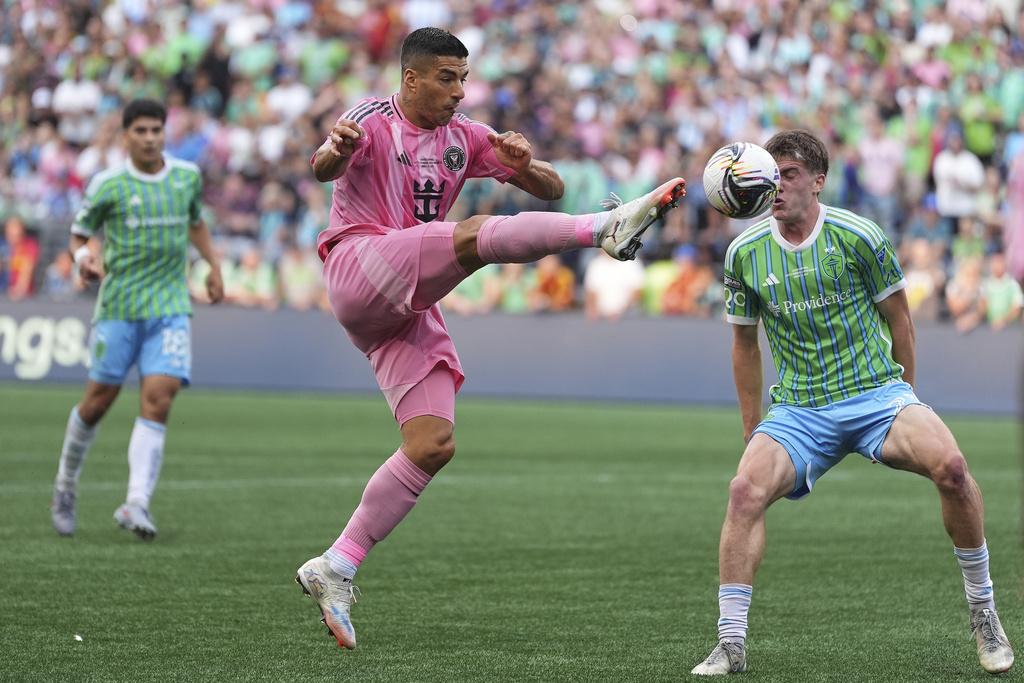 北美聯賽盃決賽,西雅圖海灣者3:0贏國際邁亞密。(美聯社)