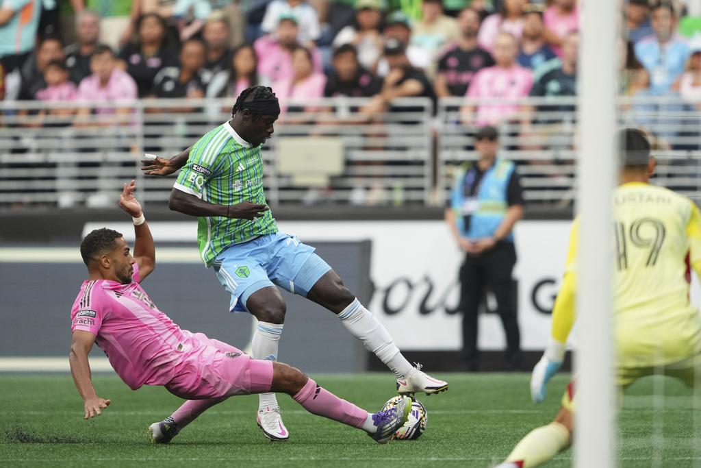 北美聯賽盃決賽,西雅圖海灣者3:0贏國際邁亞密。(美聯社)