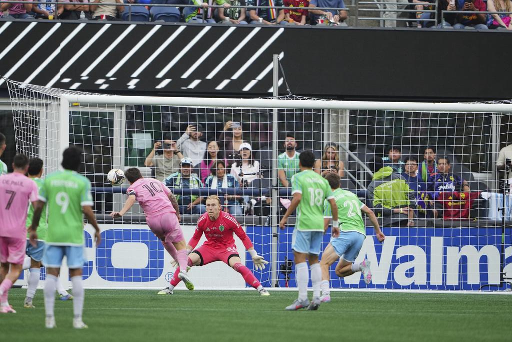 北美聯賽盃決賽,西雅圖海灣者3:0贏國際邁亞密。(美聯社)