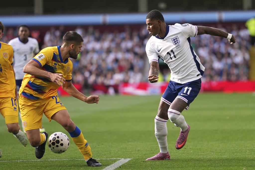 拉舒福特事隔多時後,再次為英格蘭正選上陣。(美聯社)