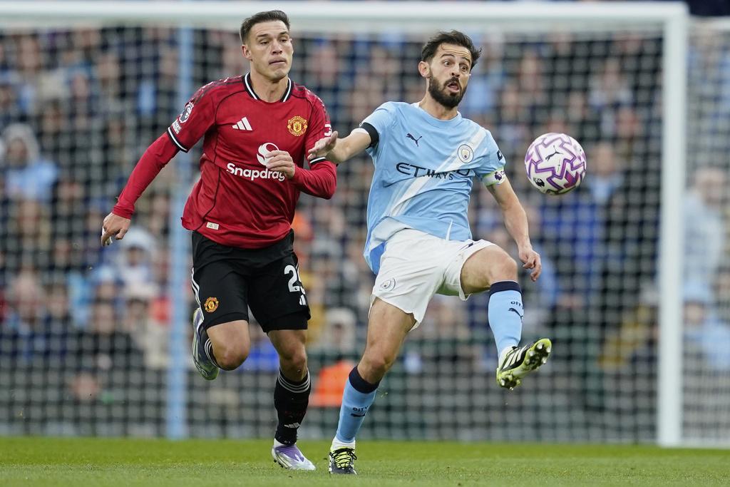 英超︱2連敗的曼城主場迎戰曼聯。(美聯社)