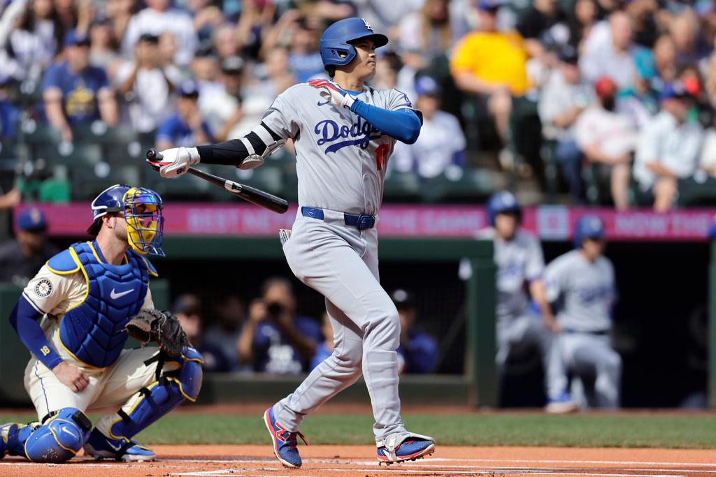 MLB | 大谷翔平助洛杉磯道奇作客以6比1擊敗西雅圖水手。(美聯社)