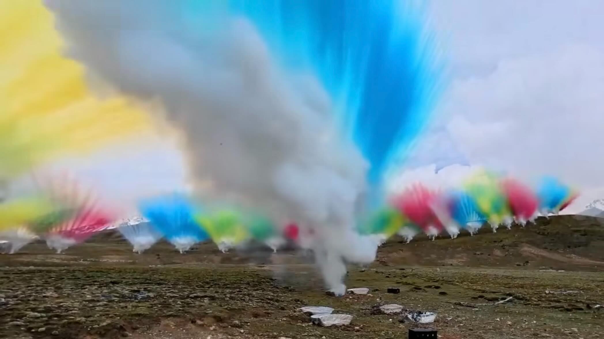 《升龍》煙花藝術表演,被批評引起生態問題。