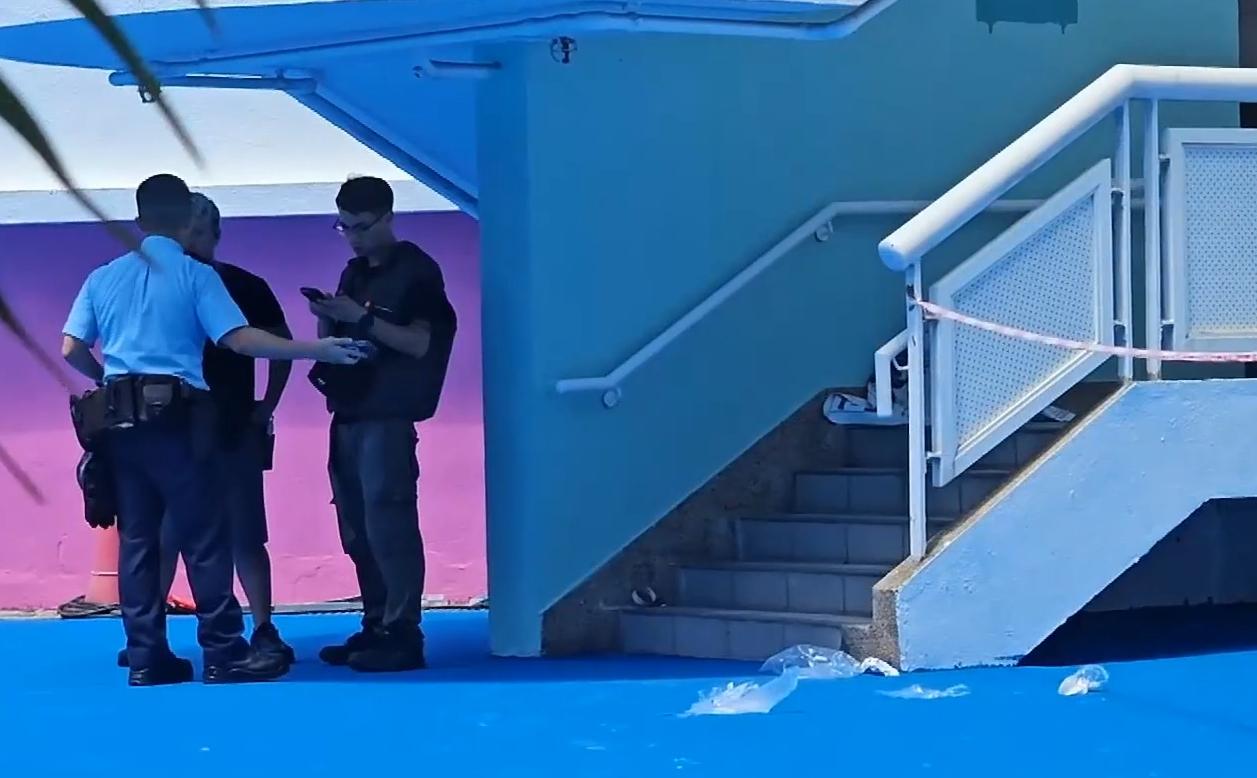 粉嶺發生工業意外。(有線電視新聞截圖)